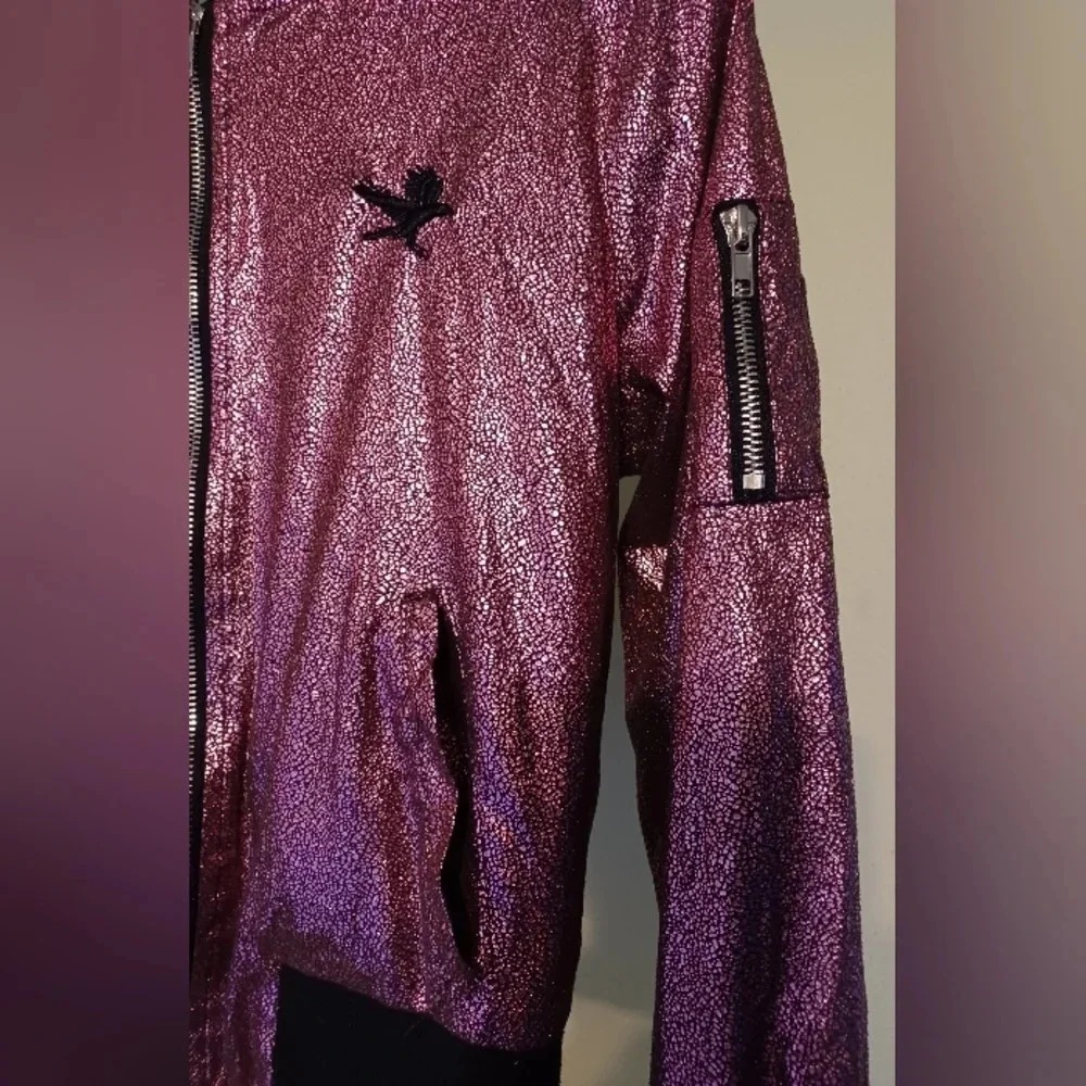 D-Signed Disney Sparkly Pink Bomber Jacket